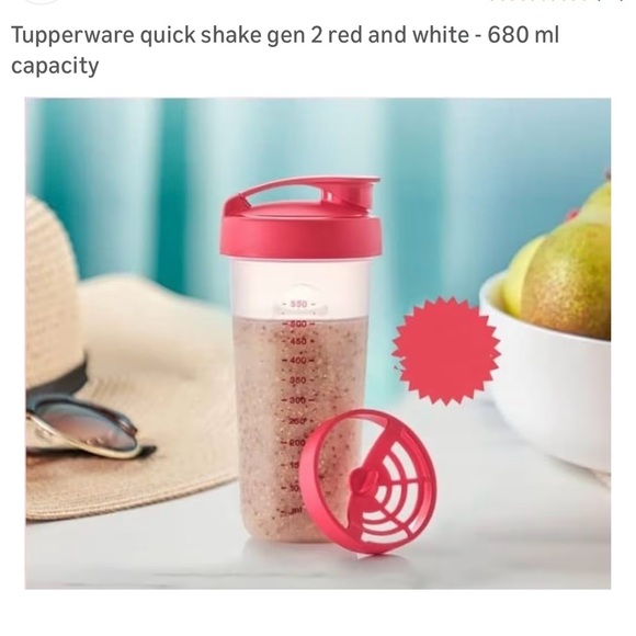 Tupperware Quick Shake Container - Picture 5 of 8